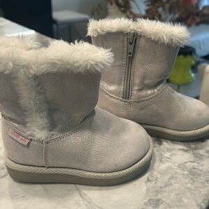 Stride Rite Silver Kids Boots